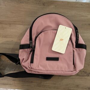 Fabletics Dusty Rose Backpack with Black Trim